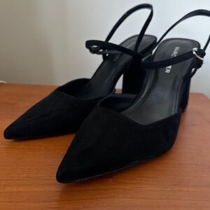 Suede Marc Fisher Sling back Heel mules 8.5